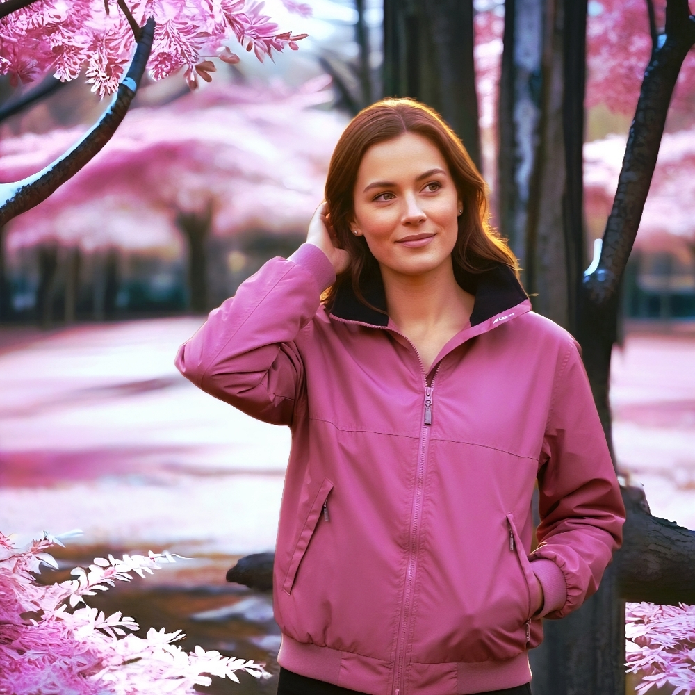 Womens MUSTO Classic Snug Blouson Gorpcore Jacket Mesh Lining Dusty Pink 
